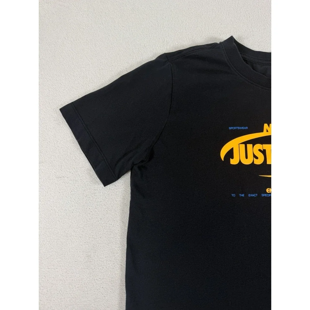 Nike Sportswear 'Just Do It' Graphic Crewneck T-Shirt Black Size XL